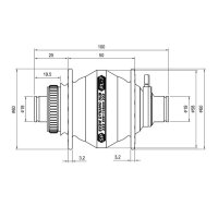 Nabendynamo - Shutter Precision - PL-7 - 12x100 - Centerlock