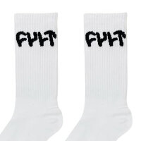 Socken - Cult - Long Logo - white - one size fits most