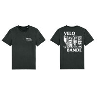 T-Shirt - Velobande - Black Flag - Dyed Black Rock - L