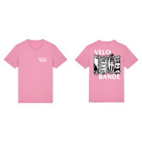 T-Shirt - Black Flag - Dyed Bubble Pink