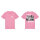 T-Shirt - Black Flag - Dyed Bubble Pink